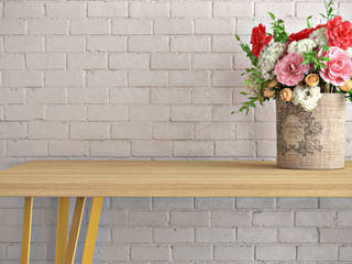 Victoria's Table , Studio Deusdara Studio Deusdara Modern dining room Wood Wood effect