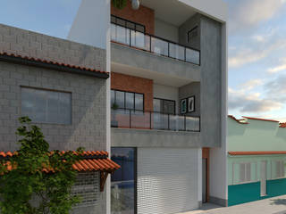 Edifício Residencial / Comercial, AT arquitetos AT arquitetos منازل