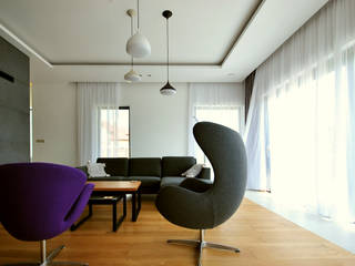 PROJEKT WNĘTRZA DOMU POD ŁODZIĄ , Piotr Stolarek Projektowanie Wnętrz Piotr Stolarek Projektowanie Wnętrz Modern living room