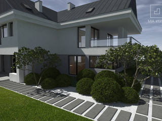 Ogród minimalistyczny, MIA studio MIA studio Minimalist style garden