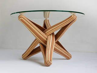 "lock coffee" bamboo coffee table , J A NP A U L J A NP A U L Moderne woonkamers Bamboe Groen