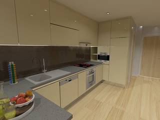 Projeto 3D Open Space, AS-Arquidesign AS-Arquidesign Kitchen