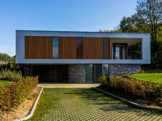 Villa V, 3d Visie architecten 3d Visie architecten Villas Concrete