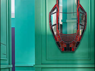 Зеркало Тиффани с подсветкой - INSPIRATION FROM PORSCHE, KAGADATO KAGADATO Living room Glass Multicolored