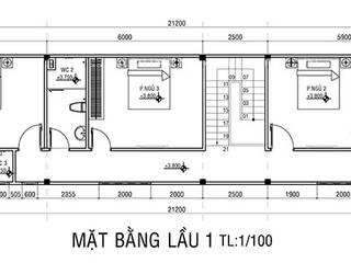 Đón Xuân Với Không Gian Nhà Phố 2 Tầng 4 Phòng Ngủ Tại Quận 6, Công ty TNHH TK XD Song Phát Công ty TNHH TK XD Song Phát 獨棟房 銅/青銅/黃銅