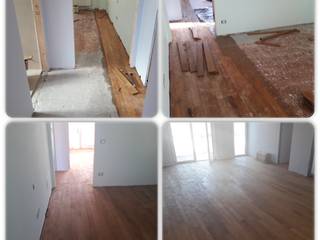 Parquet in teak massello, Soloparquet Srl Soloparquet Srl Klassieke woonkamers Massief hout Bont