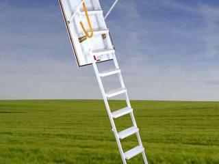 Minka Çatı Merdivenleri, Katlanır Çatı Merdivenleri Katlanır Çatı Merdivenleri Endüstriyel Çalışma Odası Ahşap Ahşap rengi