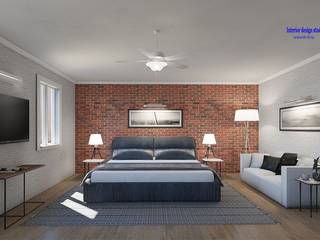 Bedroom in Loft style, "Design studio S-8" 'Design studio S-8' Minimalist bedroom