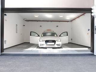 MasterVario R2C Alemania, Munich, Karlstrasse, 2014., KLAUS MULTIPARKING COLOMBIA KLAUS MULTIPARKING COLOMBIA Modern Garage and Shed