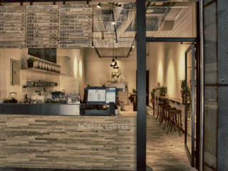 諾馬連鎖咖啡 南勢角店, 捷士空間設計 捷士空間設計 Industrial style dining room