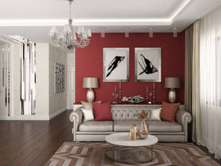 Дизайн интерьера частного дома, ANNA KUKHARUK interior designer ANNA KUKHARUK interior designer Living room