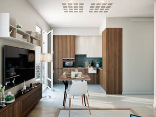 Мятный кофе, CO:interior CO:interior Eclectic style kitchen White