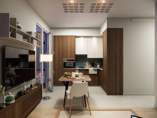 Мятный кофе, CO:interior CO:interior Eclectic style kitchen Brown
