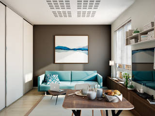 Мятный кофе, CO:interior CO:interior Eclectic style living room