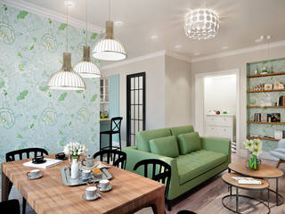 Шахматная партия, CO:interior CO:interior Phòng khách phong cách chiết trung Multicolored