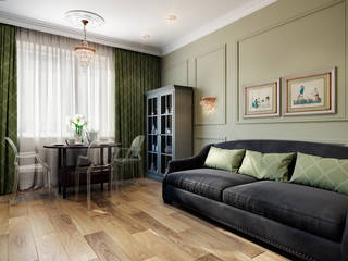 Городские традиции, CO:interior CO:interior Classic style living room Green