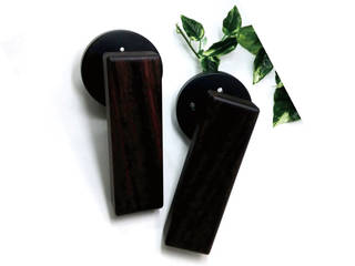 marking wooden glass door handle, 아키인포 아키인포 Modern style doors Wood Wood effect Doorknobs & accessories