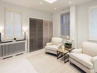 Full Height Shutters Plantation Shutters Ltd Commercial spaces Wood White Exhibition centres