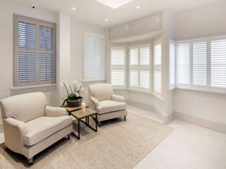 Tier on Tier and Full Height Shutters Plantation Shutters Ltd Commercial spaces Wood White Commercial Spaces