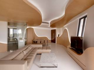 Landscape Apartment at D'leedon, Lim Ai Tiong (LATO) Architects Lim Ai Tiong (LATO) Architects Вітальня