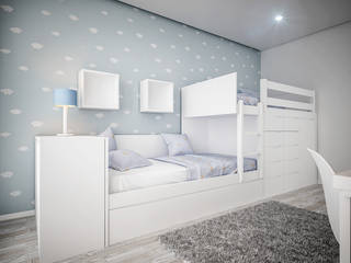 Beliche Comboio, FlyBaby FlyBaby Teen bedroom