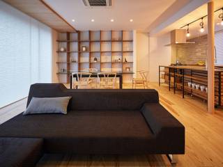 コンセプトハウス ― 瓦の家 ―, 建築設計事務所 KADeL 建築設計事務所 KADeL Asian style living room