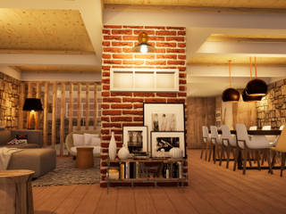 Sala / Espaço de Lazer, ORMIGON ARCHI ORMIGON ARCHI Industrial style living room Wood Wood effect