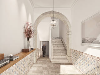 Flores 45 - Odeon Properties, Onstudio Lda Onstudio Lda Ingresso, Corridoio & Scale in stile moderno