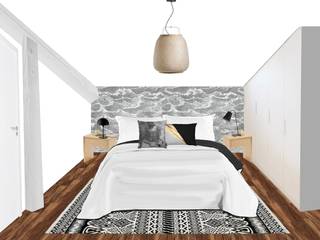 Prendre de la hauteur, SUR MESURE SUR MESURE Eclectic style bedroom Wood Wood effect