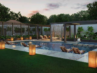 Various Outside Entertainment Areas, Dessiner Interior Architectural Dessiner Interior Architectural Pool