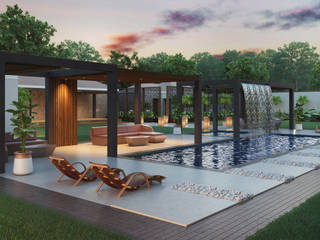 Various Outside Entertainment Areas, Dessiner Interior Architectural Dessiner Interior Architectural Pool