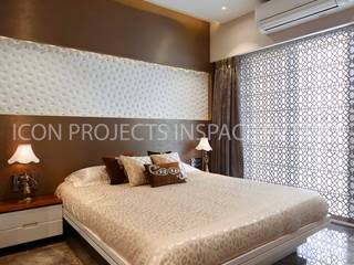 2BHK Residence, icon projects inspace pvt ltd icon projects inspace pvt ltd Moderne slaapkamers