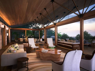 Collection Of Work 04, Liquidmesh Design Liquidmesh Design Moderne balkons, veranda's en terrassen