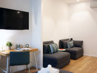 green, studio ferlazzo natoli studio ferlazzo natoli Scandinavian style living room