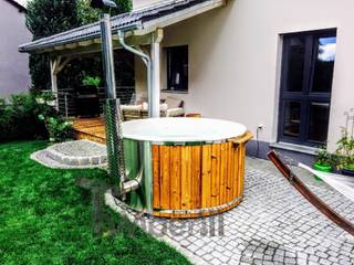 Wood fired hot tubs for sale: If you are looking for something impressive - This is the best offer, TimberIN hot tubs - outdoor saunas TimberIN hot tubs - outdoor saunas Skandinavischer Spa