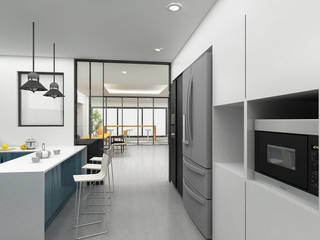 Korea - Apartment Interior Design, Yunhee Choe Yunhee Choe Moderne eetkamers Wit