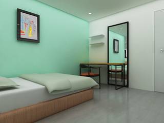 Korea - Apartment Interior Design, Yunhee Choe Yunhee Choe Спальня Зелений