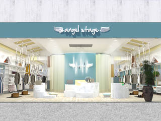 China - Shop Interior Design, Yunhee Choe Yunhee Choe Phòng thay đồ phong cách công nghiệp Gỗ Beige