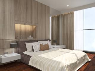 R's Apartment, Noff Design Noff Design Kamar Tidur Modern Kayu Lapis