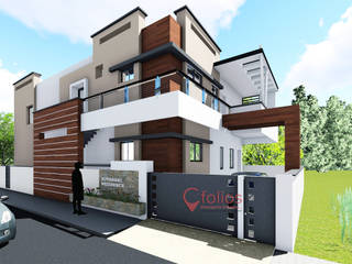 Kothari Residence, Bagalkot, Cfolios Design And Construction Solutions Pvt Ltd Cfolios Design And Construction Solutions Pvt Ltd Dom jednorodzinny