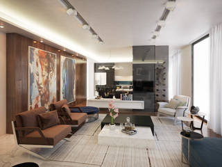 Contemporary Pretoria Residence , Dessiner Interior Architectural Dessiner Interior Architectural Modern Living Room