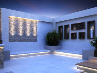 Landscape Design for Private Villa, TK Designs TK Designs Jardines de estilo moderno Piedra