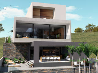 CASA ARAUCÁRIAS, Studio Kriefer Studio Kriefer منازل التراس