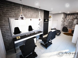 Barbearia, Andreia Louraço - Designer de Interiores e Exteriores (Email: atelier.andreialouraco@gmail.com) Andreia Louraço - Designer de Interiores e Exteriores (Email: atelier.andreialouraco@gmail.com) Spa industrial