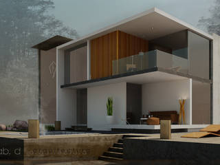 Casa de Verano Lop, lab arquitectura lab arquitectura Minimalist houses Reinforced concrete White