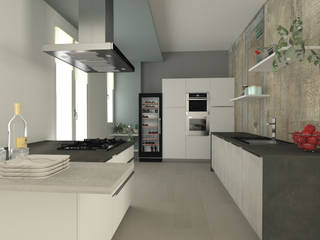 Sfumature Indiane, serenascaioli_progettidinterni serenascaioli_progettidinterni Built-in kitchens