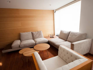 Apartamento Velásquez Diaz, AMR estudio AMR estudio 现代客厅設計點子、靈感 & 圖片