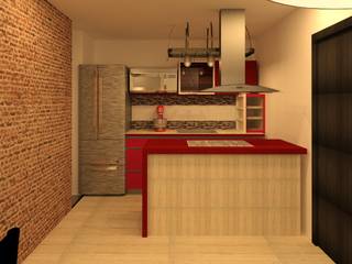 Diseño de cocina - Bahía del Copal, Perfil Arquitectónico Perfil Arquitectónico Cocinas de estilo moderno