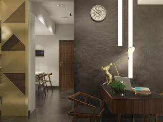 LUXURIOUS MASCULINE APARTMENT @ SEASON CITY, WEST JAKARTA, PT. Dekorasi Hunian Indonesia (DHI) PT. Dekorasi Hunian Indonesia (DHI) Estudios y despachos de estilo moderno