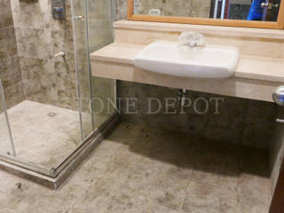 Crema Marfil Marble Vanity Top at Cebu Westown Lagoon, Stone Depot Stone Depot ห้องน้ำ